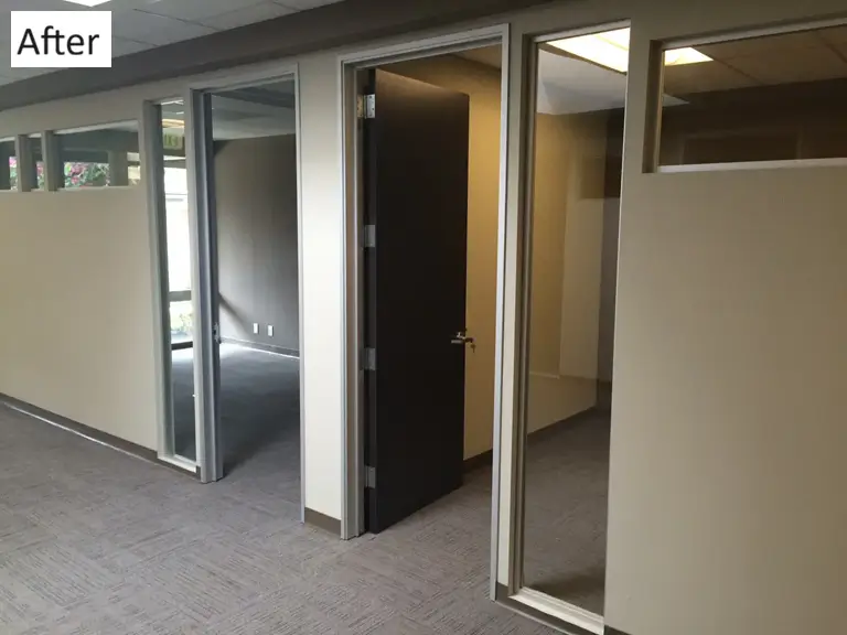 Commercial tenant improvement at Water Garden Business Center for Terra Enterprises completed office suite in Laguna Hills, CA.